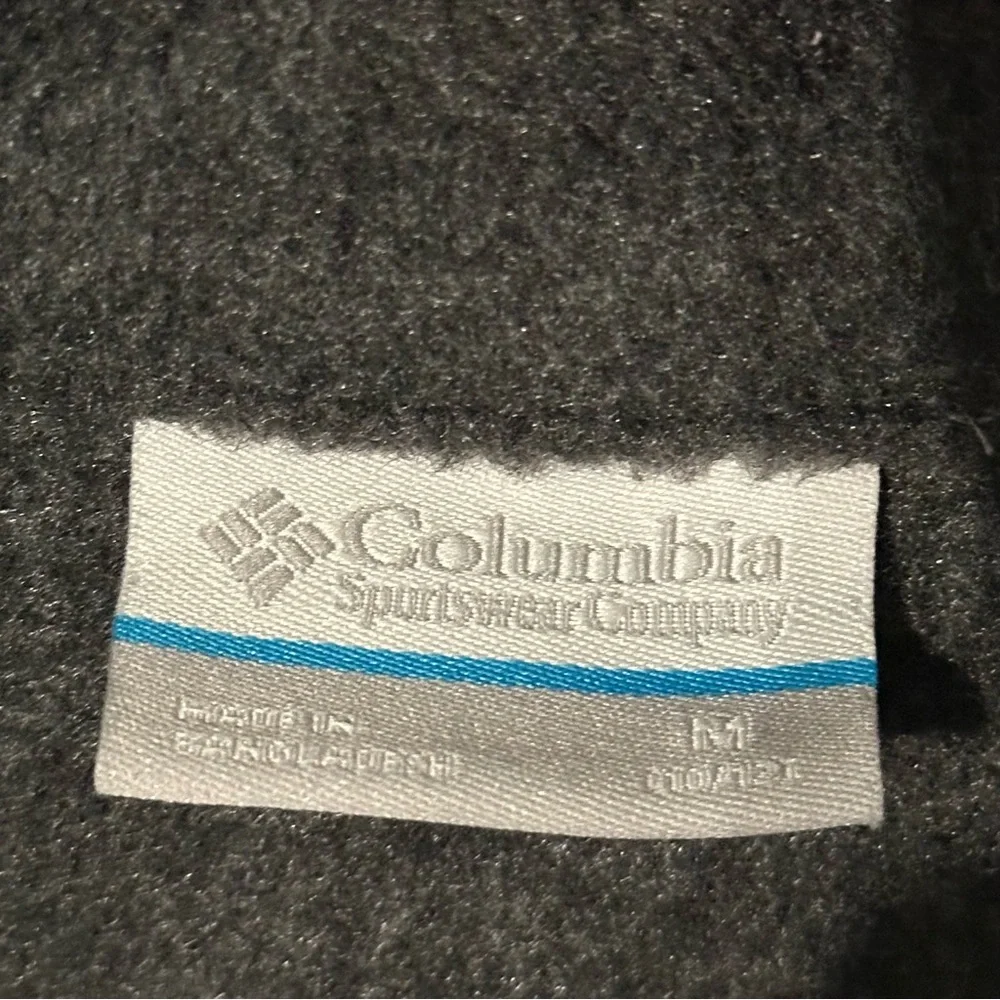 Columbia Steens Mountain Fleece Jacket Boys M 10-12 Full Zip Gray